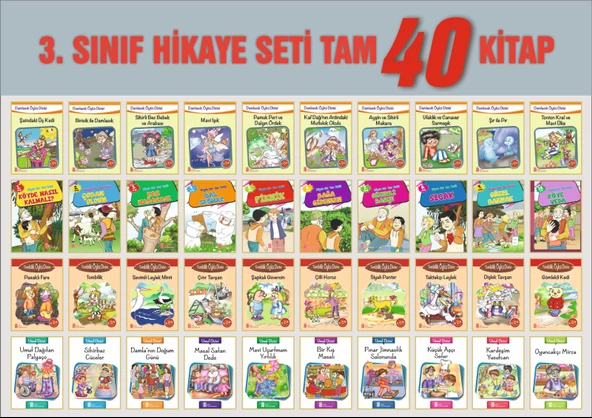 Ata 3.Sınıf Hikaye Seti (40 Kitap)