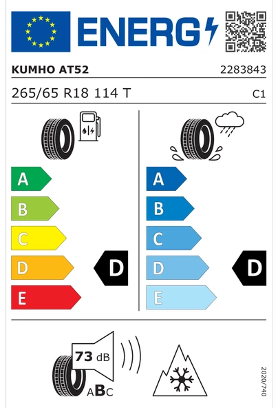 Kumho Road Venture AT52 265/65 R18 114T 4 Mevsim Lastik - 2023 - 8
