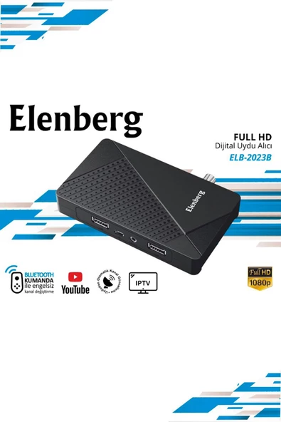 Elenberg ELB-2023B  Bluetooth Kumandalı Full HD Uydu Alıcı - 4