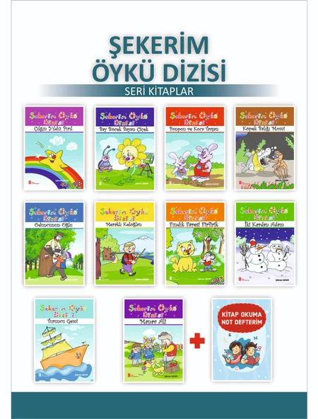 Ata 1.Sınıflar İçin Şekerim Öykü Dizisi + Kitap Okuma Not Defteri