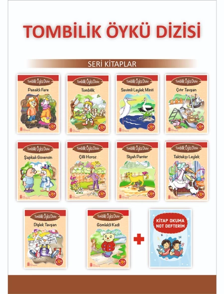 Ata 3.Sınıflar İçin Tombilik Öyküler Dizisi + Kitap Okuma Not Defteri ürün görseli 1