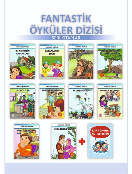 Ata 3.Sınıflar İçin Fantastik Öyküler Dizisi + Kitap Okuma Not Defteri ürün görseli 1