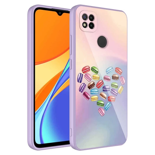 Xiaomi Redmi 9C Kılıf Kamera Korumalı Desenli Sert Silikon Uyumlu Epoksi Kapak