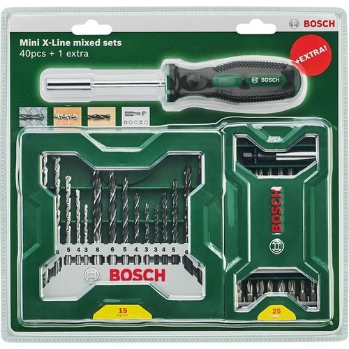 Bosch X-Line 15 Parça Delme 25 Parça Vidalama Ucu Seti + Tornavida - 3
