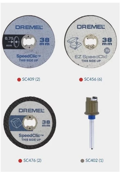 Dremel Speedclic Kesme Aksesuar Seti (SC690) 11'Li - 2615S690JA - Resim 2