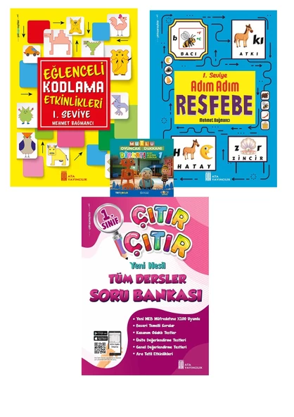 1.Sınıf Kodlama+Resfebe+Çıtır Çıtır Tüm Dersler Soru Bankası ürün görseli 1