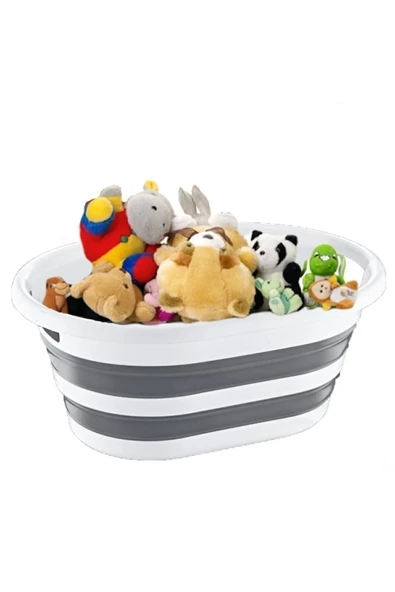 Katlanabilir Çamaşır Ve Oyuncak Sepeti 27 lt Royaleks-AK702 ürün görseli 1