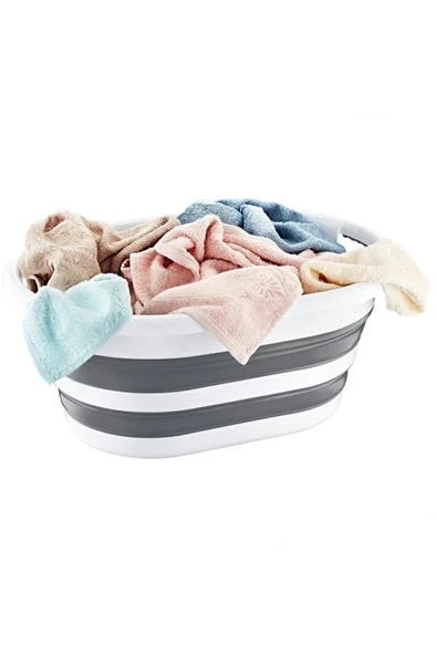 Katlanabilir Çamaşır Ve Oyuncak Sepeti 27 lt Royaleks-AK702 - Resim 3
