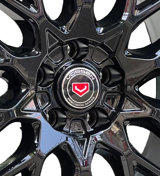 Jant Göbek Arma Vossen Black Sticker 4'lü Set - 2