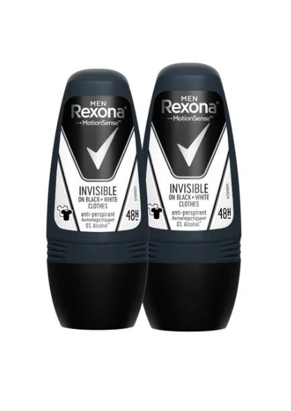 Rexona Men Roll On Invısıble Black+Whıte 50 Ml 2 ADET