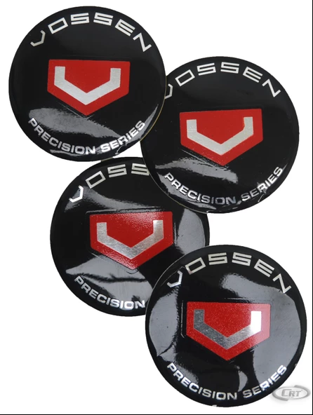 Jant Göbek Arma Vossen Black Sticker 4'lü Set - 4