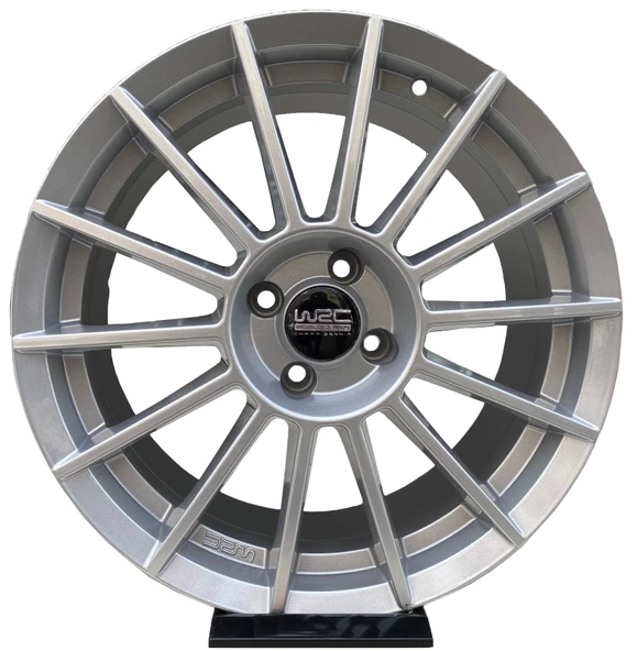 Jant Göbek Arma WRC Black Sticker 4'lü Set - 4