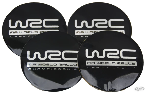 Jant Göbek Arma WRC Black Sticker 4'lü Set - 3