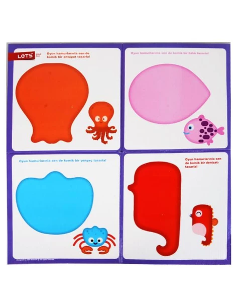 Lets Deniz Canlıları Oyun Hamuru Seti - 3