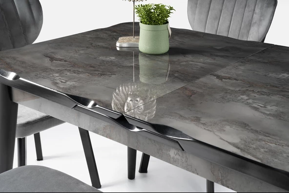 Yakamoz MDF HighGloss Mutfak Masası 80x130 - Resim 8