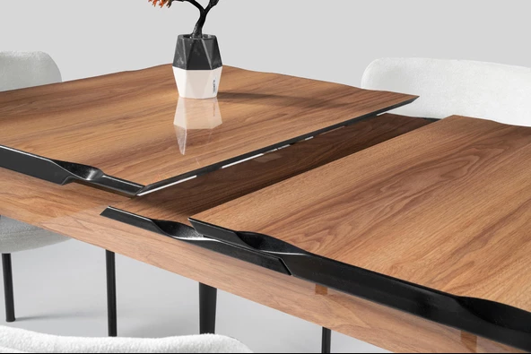 Yakamoz MDF HighGloss Mutfak Masası 80x130 - Resim 4