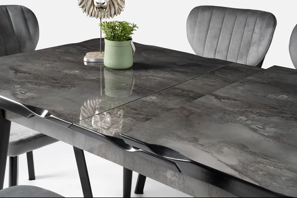 Yakamoz MDF HighGloss Mutfak Masası 80x130 - Resim 10