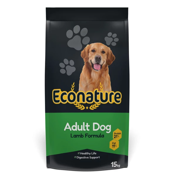 Econature Kuzu Etli Yetişkin Köpek Maması 15kg