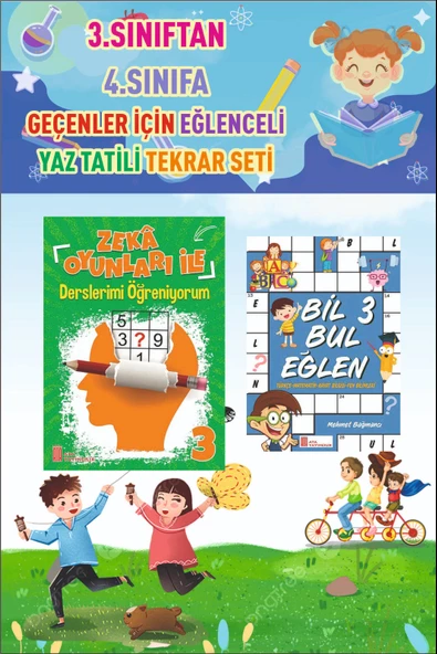 3.Sınıftan 4.Sınıfa Geçenler İçin Eğlenceli Yaz Tekrar Seti