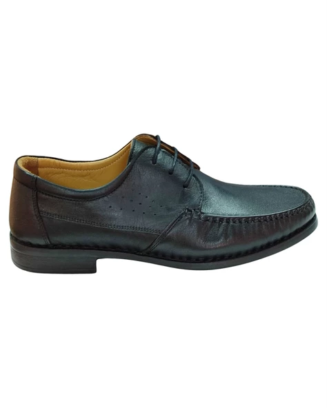 Ay Ayakkabım 601K. Erkek Siyah (40-45) Deri Comfort Ayakkabı - 2