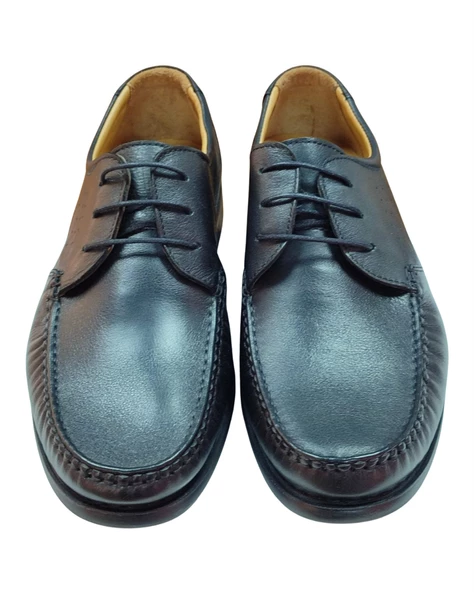 Ay Ayakkabım 601K. Erkek Siyah (40-45) Deri Comfort Ayakkabı - 5