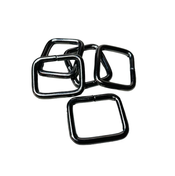 2,5 cm Kare Metal Halka, Çanta Sapı İçin Kare Halka 5 Adet - 8