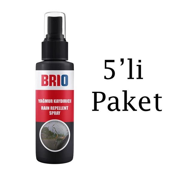 Brio Yağmur Kaydırıcı Sprey 250 Ml 5'li Paket