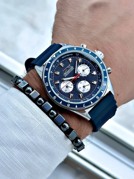 Slazenger SL.09.2247.2.02 Silikon Kordon Erkek Kol Saati - Resim 3