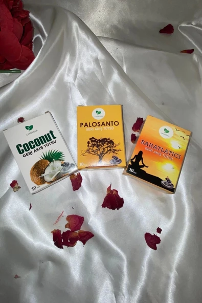 Organik Tütsü Seti Geri Akış Back Flow Şelale 3d Tütsü Doğal Kokulu Hindistancevizi ürün görseli