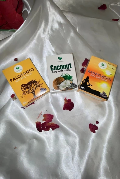 Organik Tütsü Seti Geri Akış Back Flow Şelale 3d Tütsü Doğal Kokulu Hindistancevizi - Resim 4