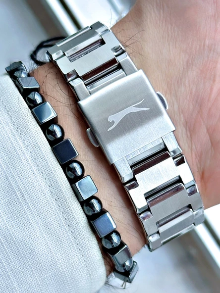 Slazenger SL.09.2329.2.02 Çelik Kordon Erkek Kol Saati - Resim 2