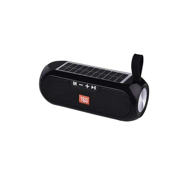 Uyumlu TG182 Güneş Enerjili FM Radyo Özellikli AUX USB Kart Okuyucu Portlu Bluetooth Hoparlör Speaker