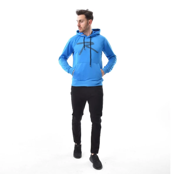 Raru Erkek Sweatshirt VIRTUS MAVİ RKPS101-129 - Resim 3