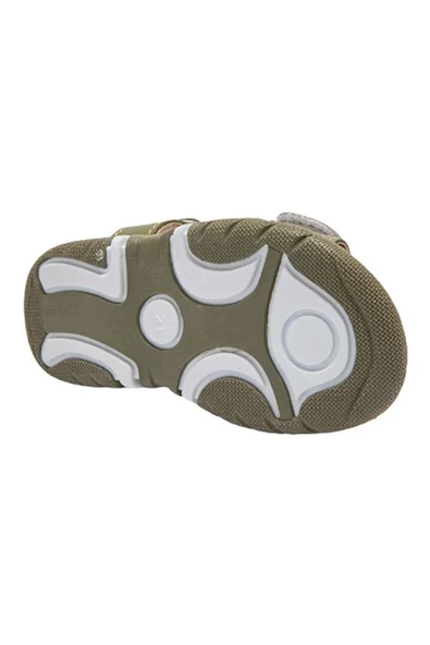 Haki Bantlı Unisex Çocuk Sandalet - 3