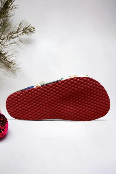 Beyaz Lacivert Dinazor Desenli Erkek Çoçuk Sandalet - 4