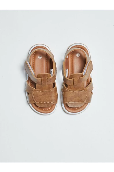 Çocuk Bantlı Lacivert Sandalet - 2