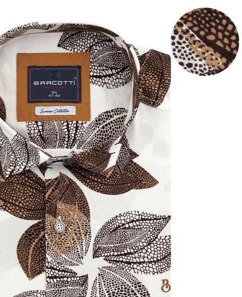 Erkek Büyük Beden 118-191 Kilo Arası İçin Uygun Kısa Kollu Cepsiz Viscon Gömlek - 2