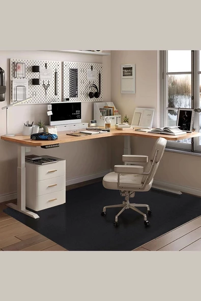 Valerine Life Ofis Zemin Matı Ofis, Oyuncu Koltuğu, Bilgisayar Masası Zemini için Kaymaz Koruyucu Paspas 120x160cm - Resim 8