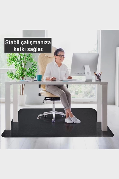 Valerine Life Ofis Zemin Matı Ofis, Oyuncu Koltuğu, Bilgisayar Masası Zemini için Kaymaz Koruyucu Paspas 120x160cm - Resim 6