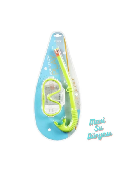 Aqua Flow Play Yeşil Renk Şnorkel Set - Mavi Su Dünyası - 2