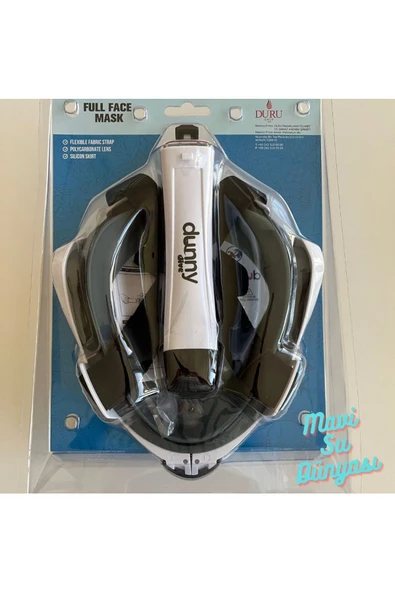 Full Face Maske Şnorkel Set Takımı Beyaz Renk S/M - 2