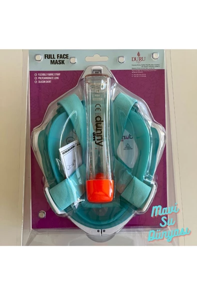 Full Face Maske Şnorkel Set Takımı Yeşil Renk L/XL - 2