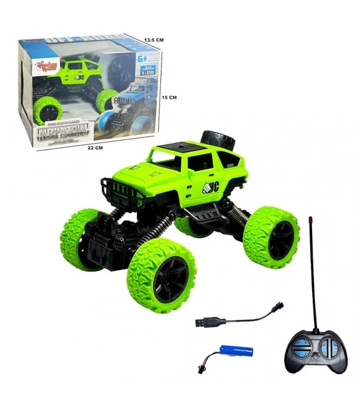 Uzaktan Kumandalı, Full Fonksiyonlu, Şarjlı, Büyük Teker Off Road Jeep Araba - 3