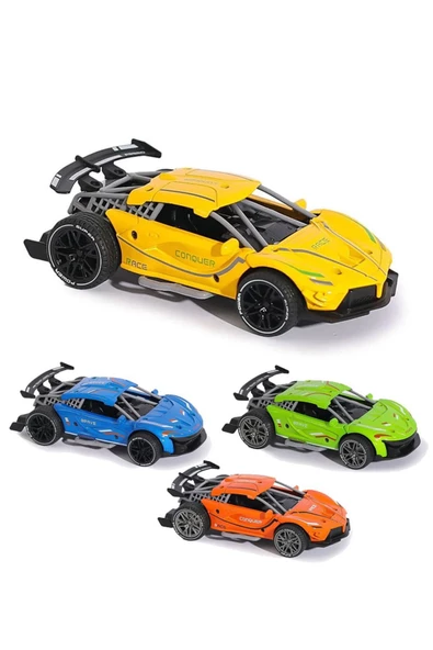 Çek Bırak Sesli ve Renkli Arabalar 1:32 Ölçekli - Mavi Su Dünyası ürün görseli