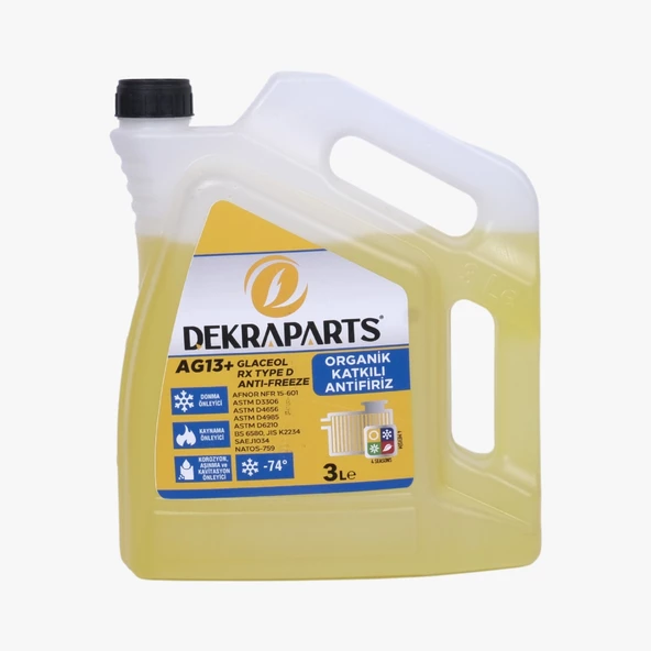 Dekraparts Sarı Organik Antifiriz 3lt