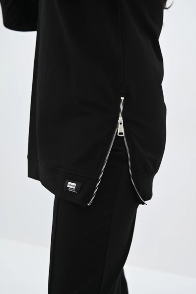 Kadın Büyük Beden Fermuar Detaylı Eşofman Takımı 8090-25 - 5