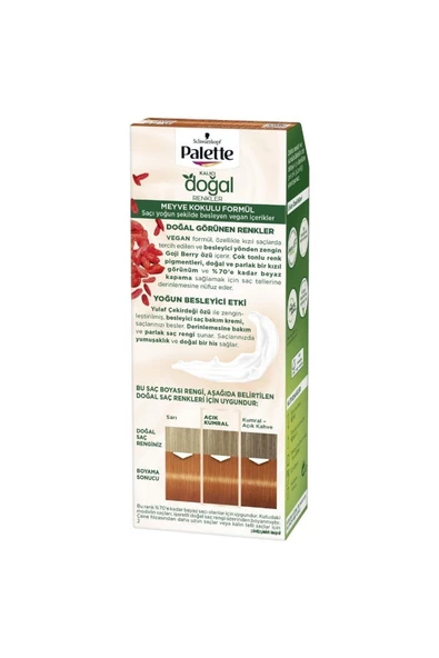 Palette Kalıcı Doğal Renkler Set Boya 8-77 Tarçın Bakır - Resim 2