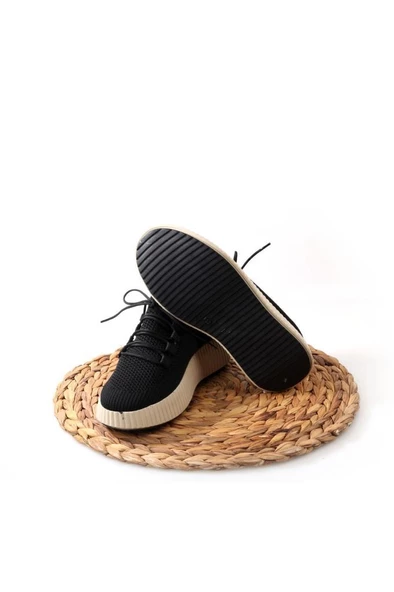 Papuçcity Fendii 02845 Kadın Yüksek Taban Günlük Spor Ayakkabı - 5