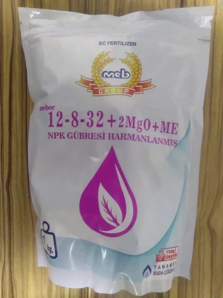 MEBOR 12 8 32 Harmanlanmış NPK Gübresi 1 Kg