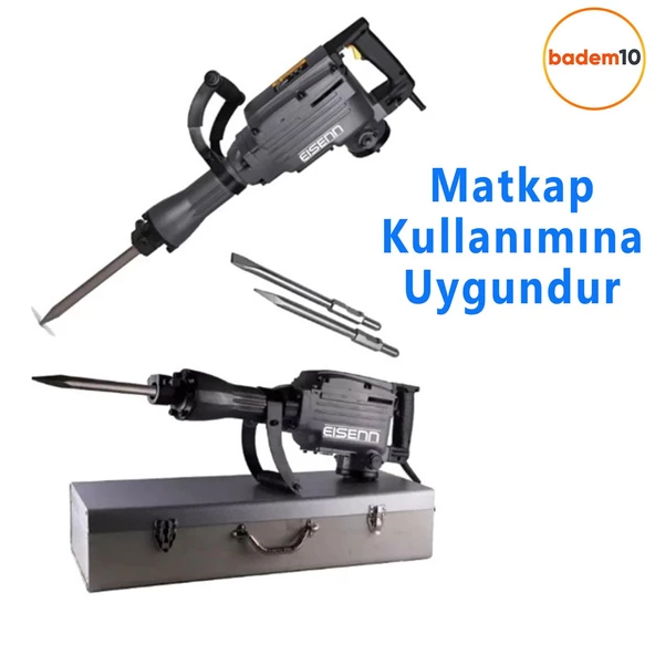 Murç Düz Uç Kırıcı Keski Beton Kaya Taş Maden Delici Hilti Ucu 60 cm - 3
